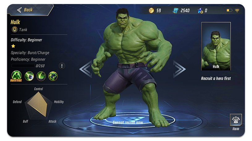 Marvel Super War Hulk