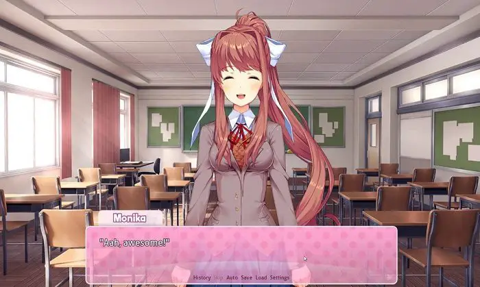 Doki Doki Literature Club Monika Capture d'écran