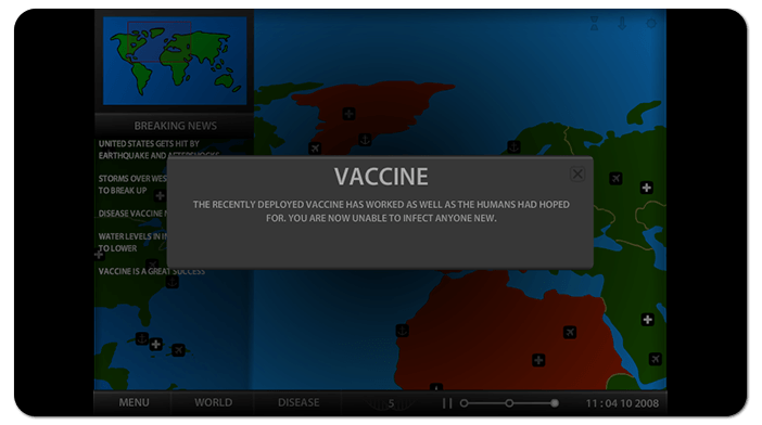 Schermata del browser Pandemic 2