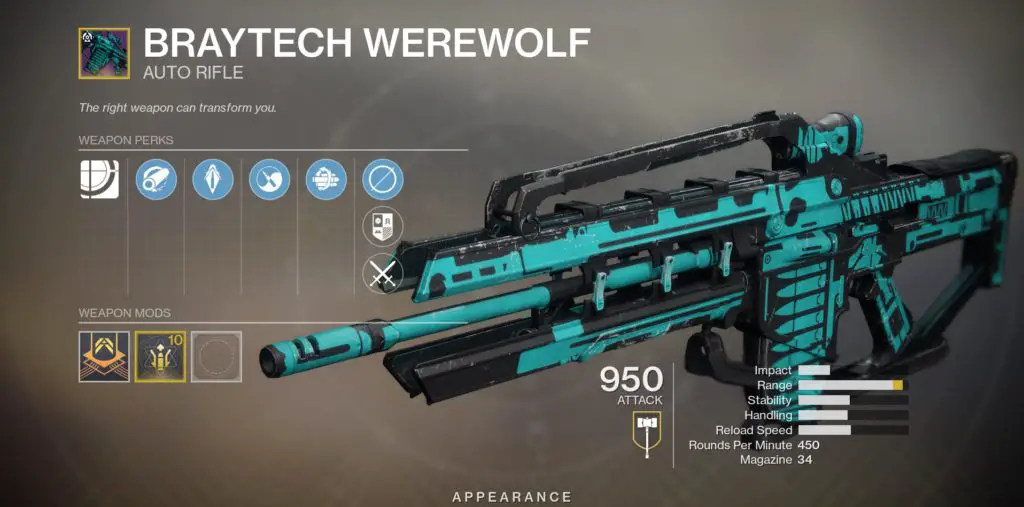 Destiny 2 - Come ottenere il fucile automatico Lupo mannaro Braytech