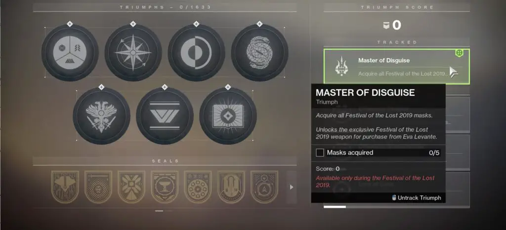 Destiny 2 - Come ottenere il Master of Disguise Triumph