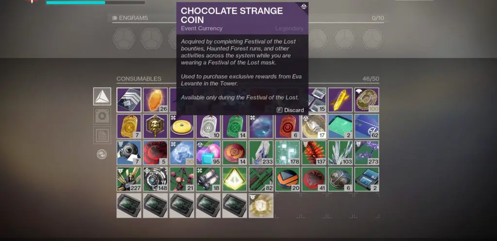 Destiny 2 - Come raccogliere monete sconosciute al cioccolato