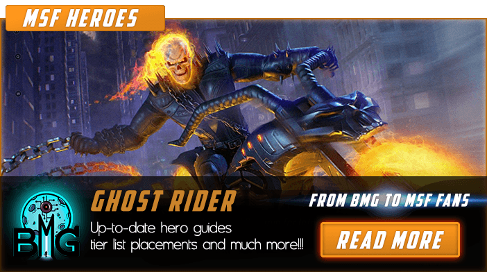 Marvel Strike Force Ghost Rider In primo piano