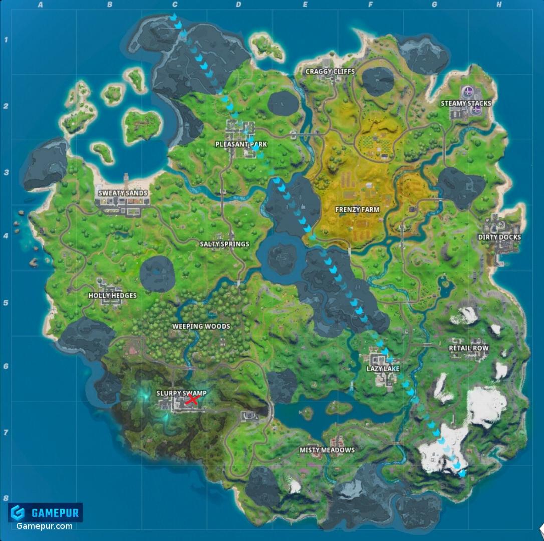 Mappa di Fortnite via Epic