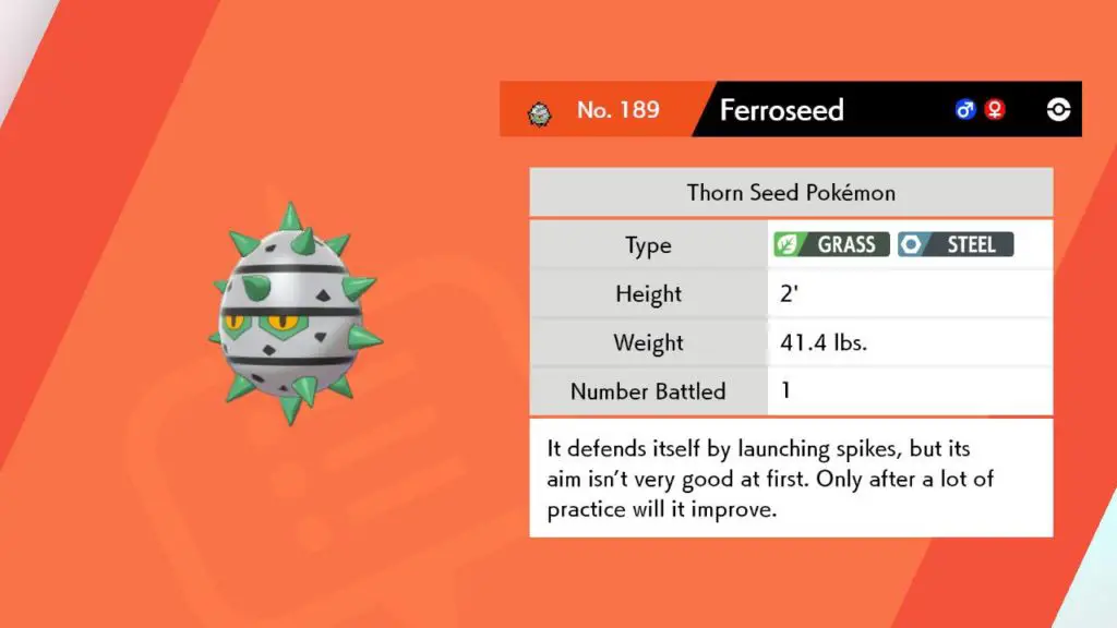 Dove trovare Ferroseed in Pokémon Spada e Scudo Dove trovare Ferroseed in Pokémon Sword and Shield