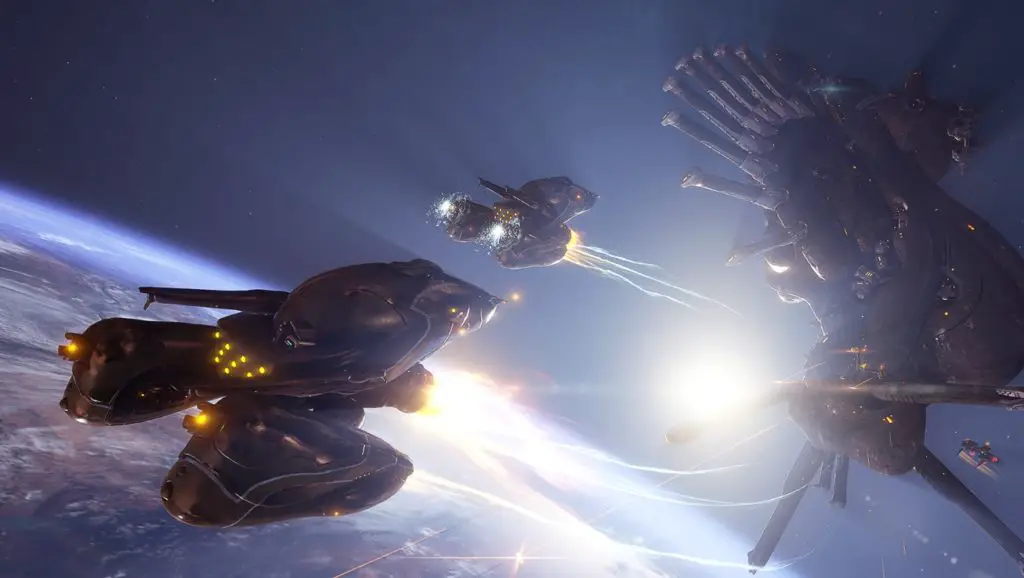 Come imbarcarsi sulle navi nemiche durante le battaglie Railjack in Warframe Come imbarcarsi sulle navi nemiche durante le battaglie Railjack in Warframe