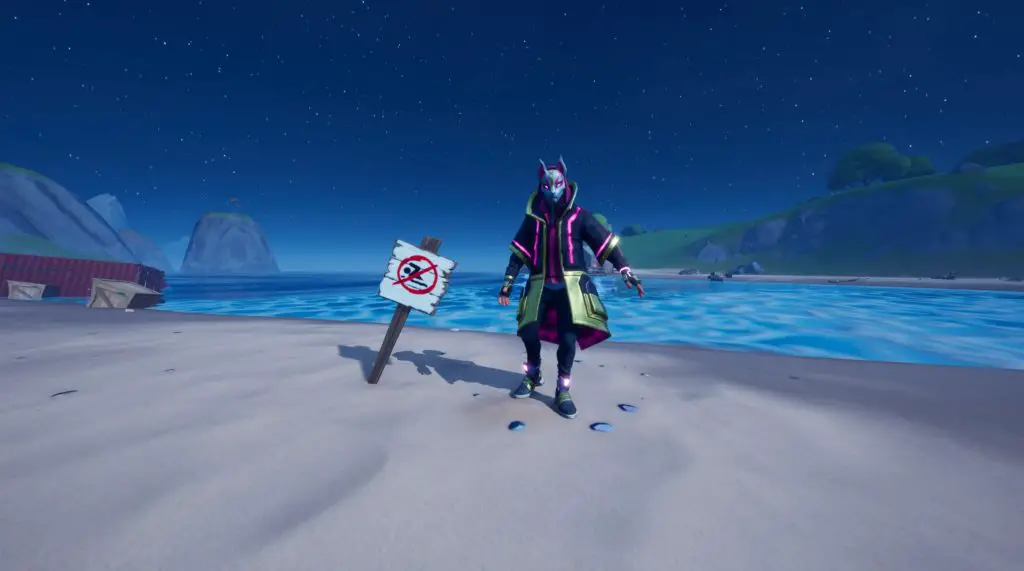 Dove nuotare in diversi segni senza nuoto in Fortnite, capitolo 2, stagione uno