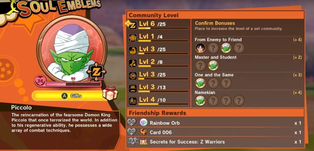 Come ottenere gli emblemi dell'anima e come funzionano con le community board in Dragon Ball Z: Kakarot