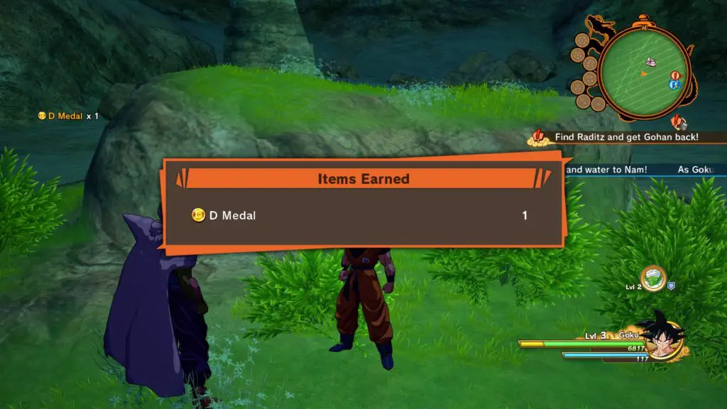 Come trovare medaglie D in Dragon Ball Z: Kakarot Come trovare medaglie D in Dragon Ball Z: Kakarot