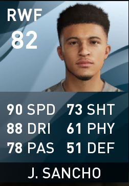 Jadon Sancho card