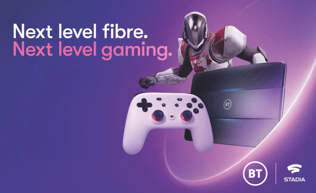 BT collabora con Google Stadia per il cloud gaming in Europa