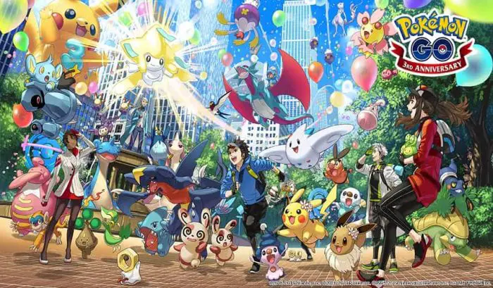 Pokemon GO Terzo anniversario-min