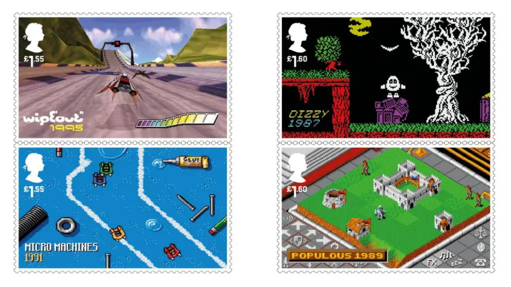 La Royal Mail mette sui francobolli alcuni personaggi dei giochi per computer classici