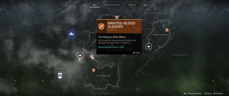 Destiny 2: Abbandonato - Ricercato: Blood Cleaver Adventure su Io