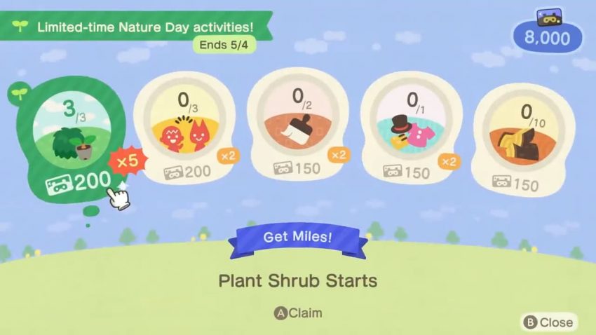 Animal Crossing New Horizons Nature Day