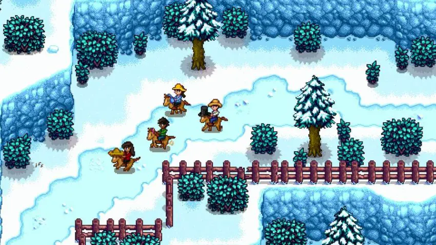 Cavalli multiplayer di Stardew Valley