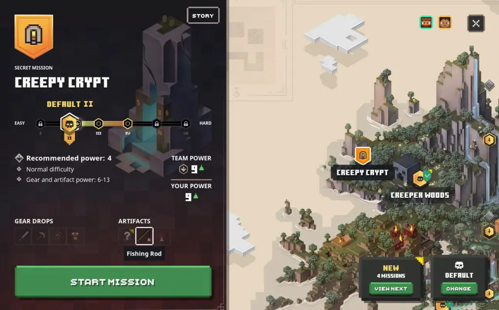 Puoi pescare con la canna da pesca in Minecraft Dungeons?