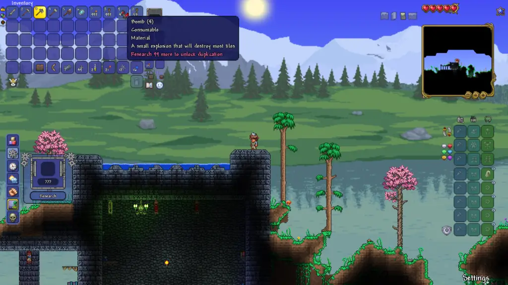 Qual è l'opzione di parallasse in Terraria?