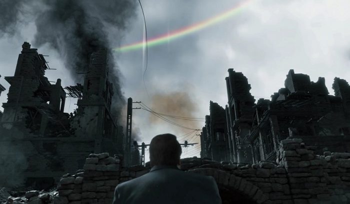 arcobaleno di morte in primo piano