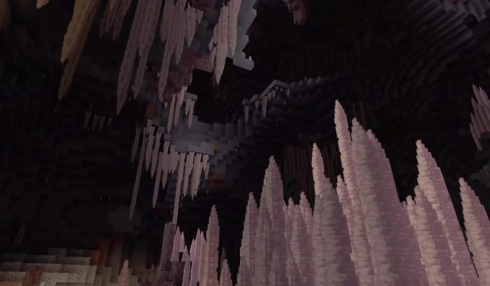 Grotte e scogliere di Minecraft