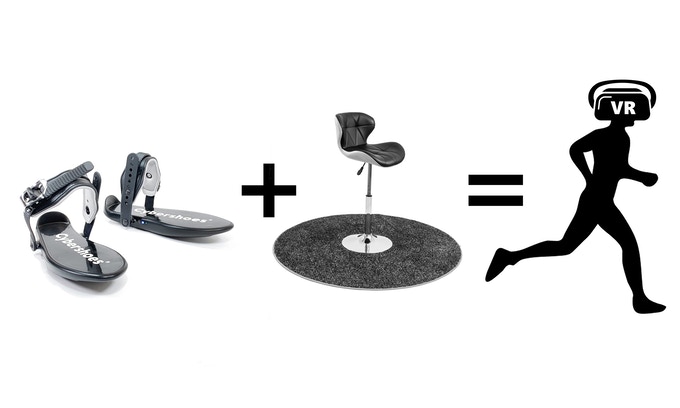 La foto promozionale delle Cybershoes mostra come funzionano.