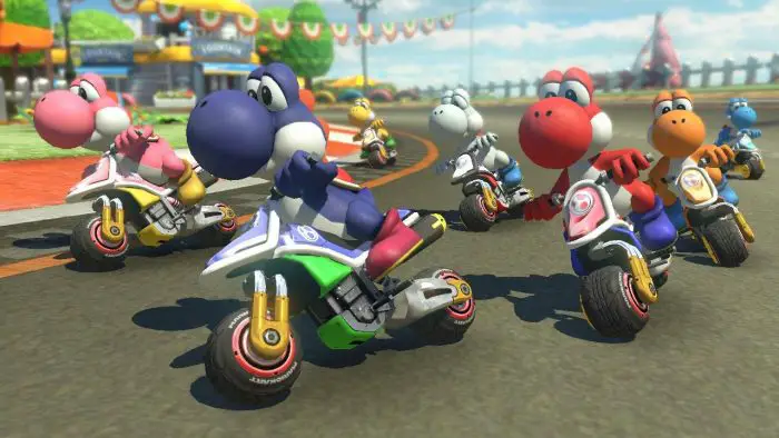 Schermata superiore di Mario Kart 8 Deluxe