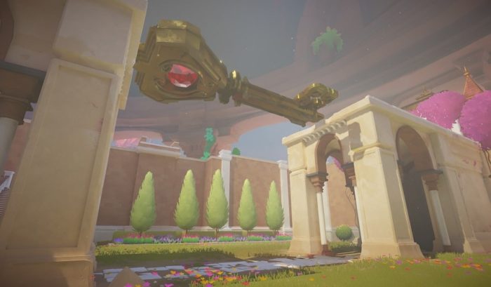 Maquette "width =" 700 "height =" 409 "srcset =" //giocareora.com/wp-content/uploads/2021/02/Maquette-presenta-la-voce-di-Bryce-Dallas-Howard-e-Seth.jpg 700w, https: // cogconnected.com/wp-content/uploads/2021/02/Maquette-Screenshot-890x520-min-768x449.jpg 768w, https://cogconnected.com/wp-content/uploads/2021/02/Maquette-Screenshot-890x520 -min-300x175.jpg 300w, https://cogconnected.com/wp-content/uploads/2021/02/Maquette-Screenshot-890x520-min.jpg 890w "size =" (larghezza massima: 700px) 100vw, 700px "/></p>
<p>Il gioco si svolge in un castello giocattolo simile a Walt Disney, ma come un castello all'interno di un castello. Mentre il giocatore sposta oggetti all'interno del proprio spazio, una versione molto più grande di quell'oggetto cade da qualche parte nell'ambiente per aiutare il giocatore a spostarsi da un'area all'altra. Fondamentalmente, il giocatore sposta un oggetto su un livello micro per influenzare il mondo su scala macro. Per tutto il tempo, sentiamo la storia di Michael e Kenzie passare da un incontro casuale all'amicizia, all'amore e a tutti gli alti e bassi che ne derivano.</p>
<p><iframe width=