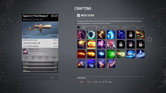 Menu Mod Outriders
