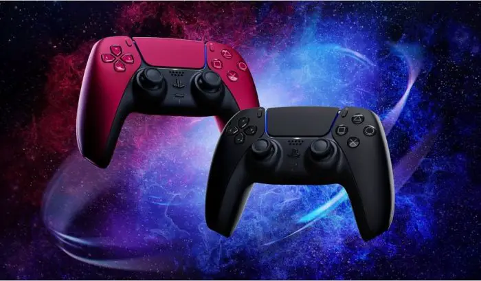 DualSense Cosmic Red e Midnight Black