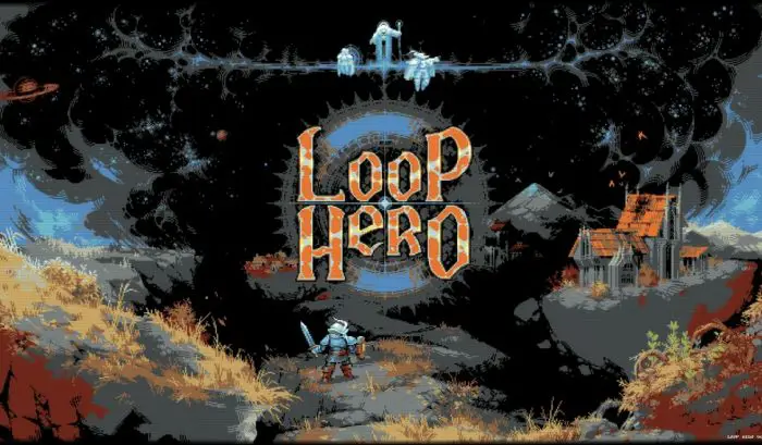 Schermata del titolo di Loop Hero