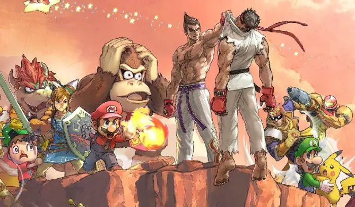 tekken kazuya smash bros ultimate key art