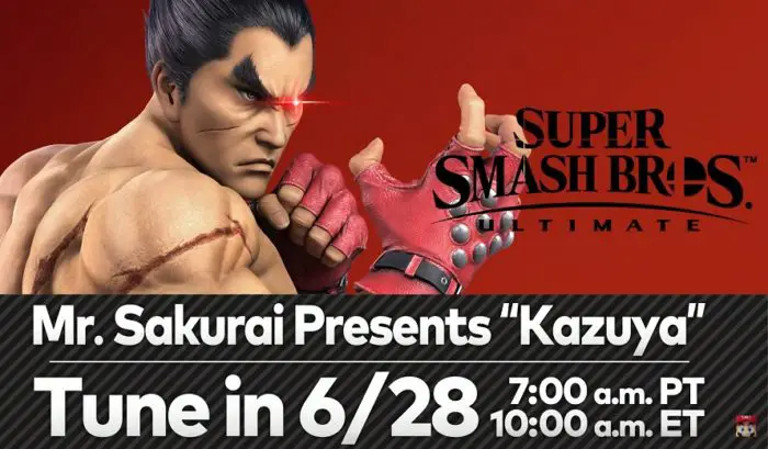 Data di presentazione di Kazuya Mishima SMash Bros Ultimate