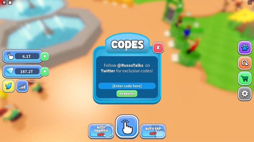 Roblox Tapping Gods Codici di lavoro