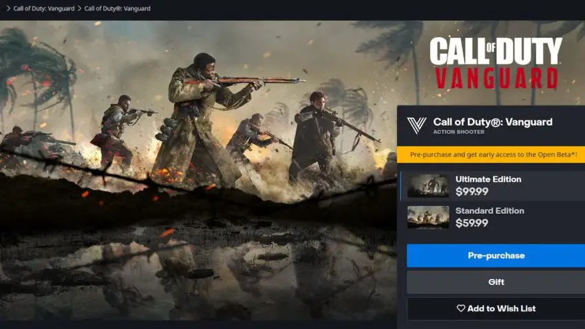 come accedere alla beta aperta di Call of Duty Vanguard
