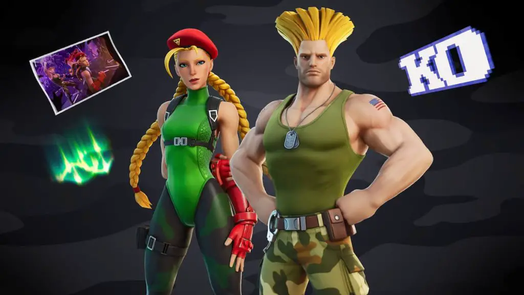 Guile e Cammy di Street Fighter si uniranno al roster di Fortnite alla fine di questa settimana Fortnite Street Fighter Guile Cammy