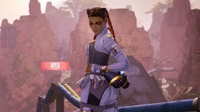apex legends loba guardando lo schermo.
