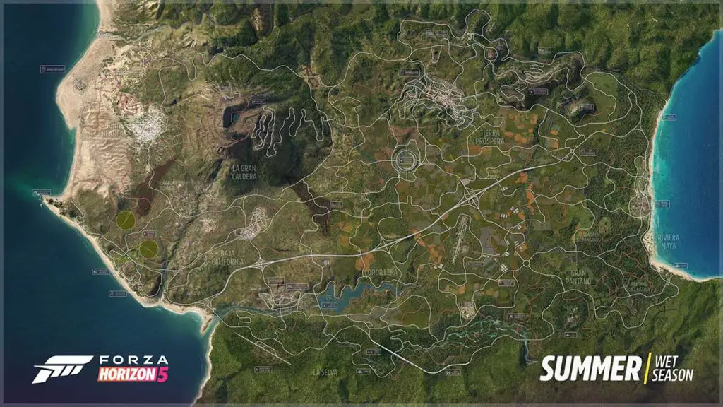Rivelata la mappa del mondo messicano di Forza Horizon 5 forza-orizzonte-5-mappa-mondo