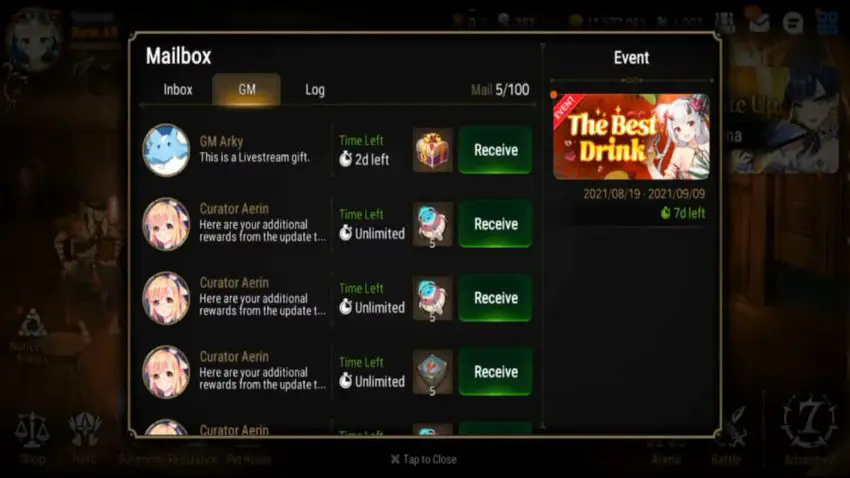 Codici live streaming di Epic Seven