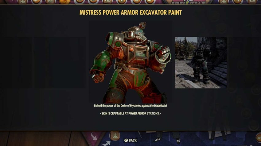 padrona-del-mistero-armatura-elettrica-escavatore-vernice-fallout-76-stagione-6