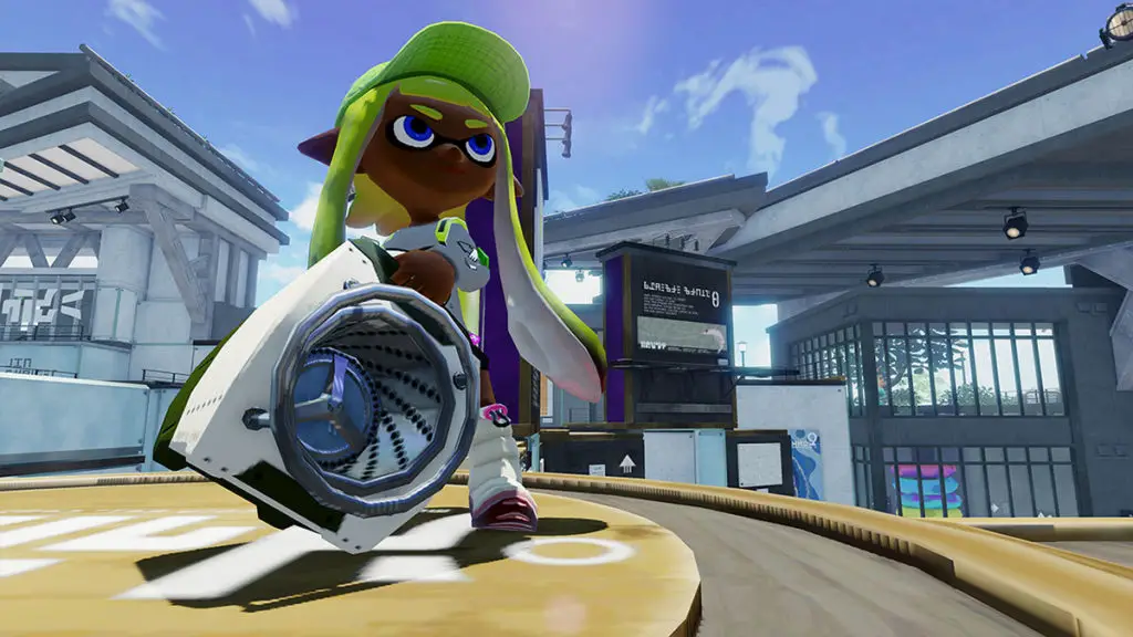 Sloshing Machine e Dynamo Roller di Splatoon 3 stanno facendo schizzare i giocatori attraverso le pareti e i pavimenti Sloshing Machine e Dynamo Roller di Splatoon 3 stanno facendo schizzare i giocatori attraverso le pareti e i pavimenti