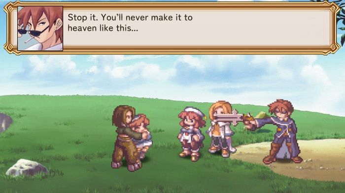 Prinny presenta NIS Classics vol.  3 La Pucelle: filmato Ragnarok che mostra Culotte presa in ostaggio.