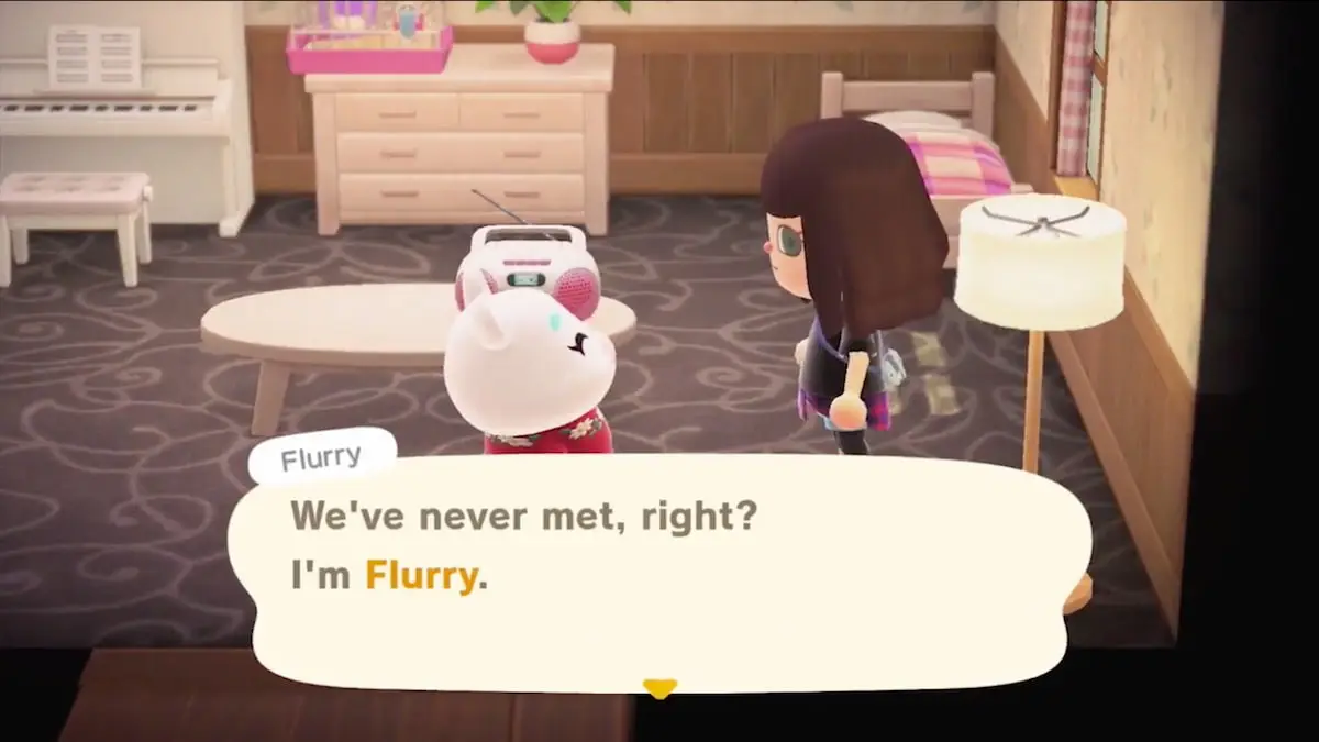 La villica Flurry si presenta in Animal Crossing: New Horizons