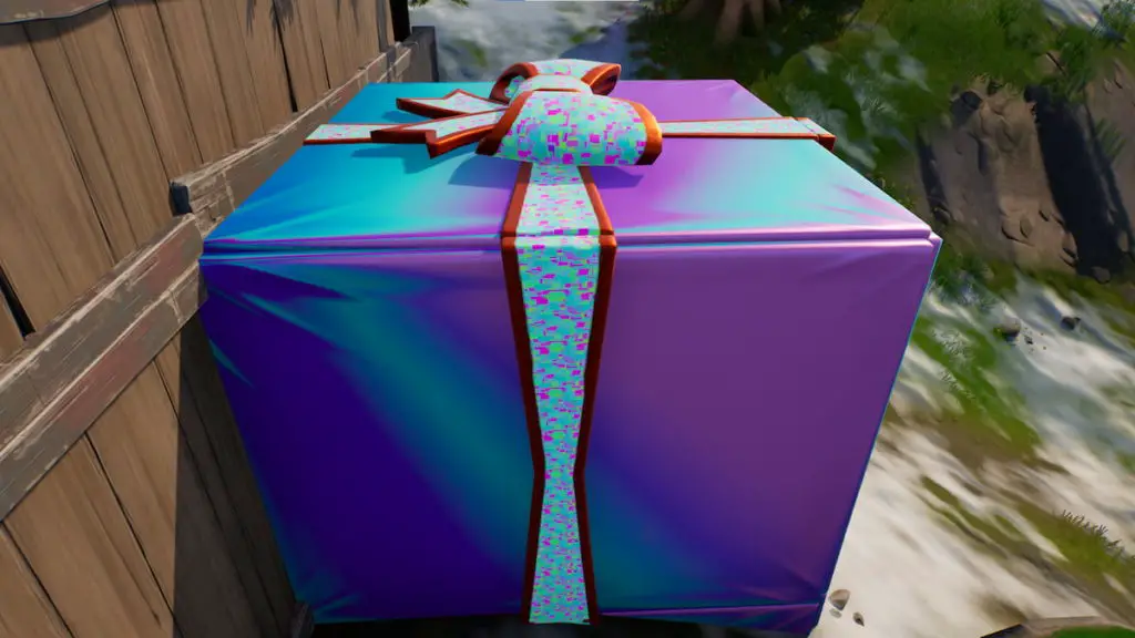 How to throw Holiday Presents at different named locations in Fortnite