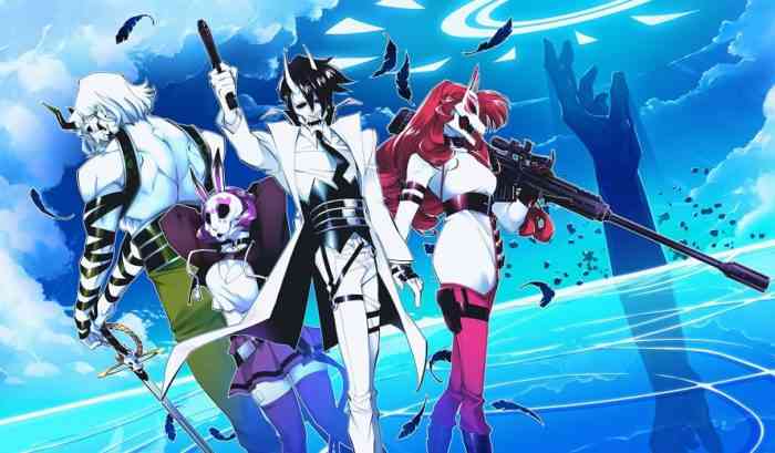 Keyart del cast di Neon White