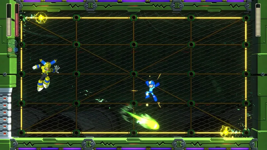 Combattimento contro il boss di Megaman 11 Fuse Man