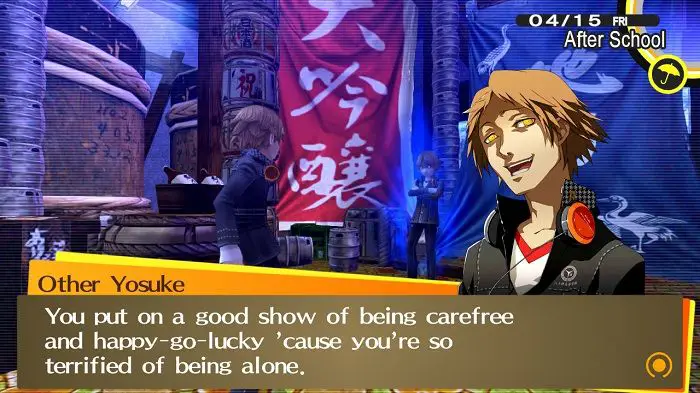 Yosuke dell'ombra dorata di Persona 4