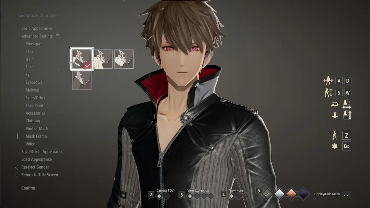 Invisible Inner Frame 1 mod per Code Vein