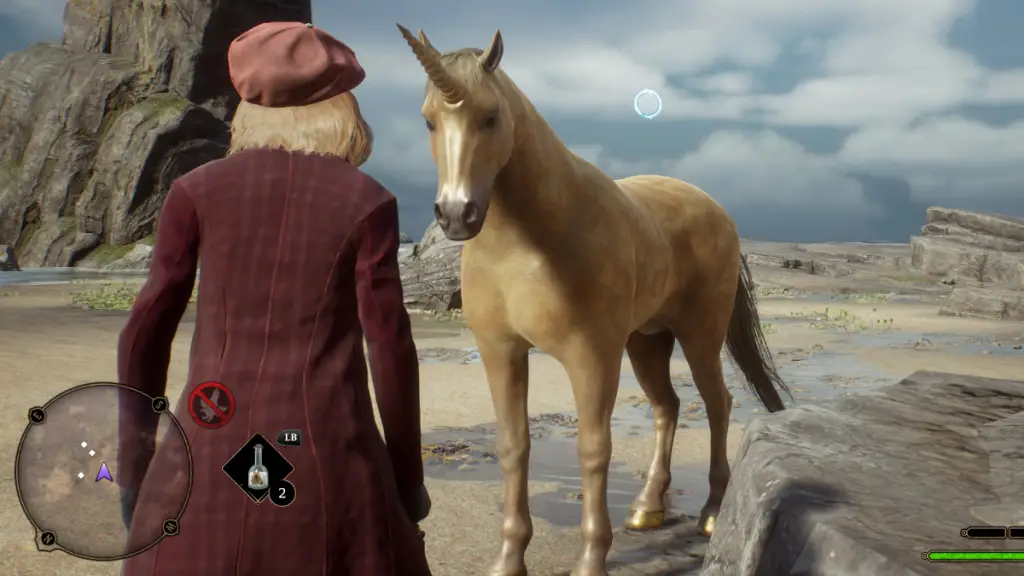 Unicorno splendente nell'eredità di Hogwarts