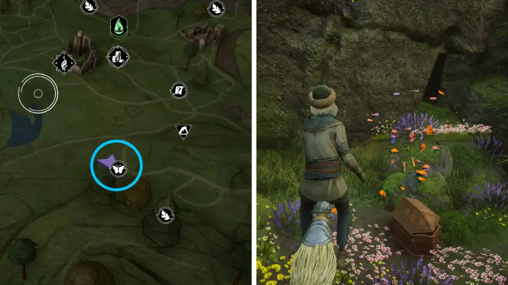 Posizione farfalla 4 in Hogwarts Legacy