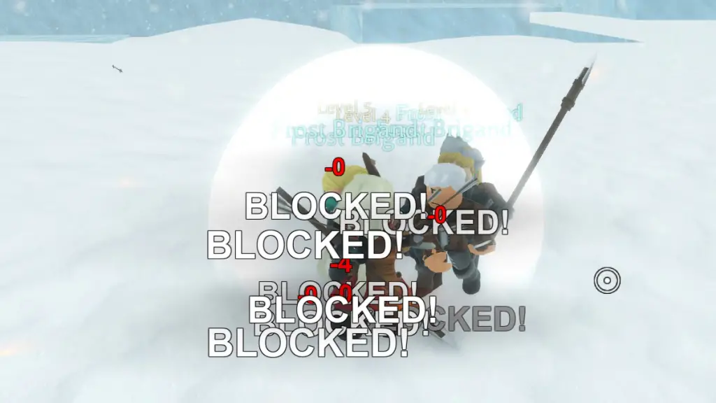 Bloccare molti attacchi nemici in Roblox Arcane Odyssey